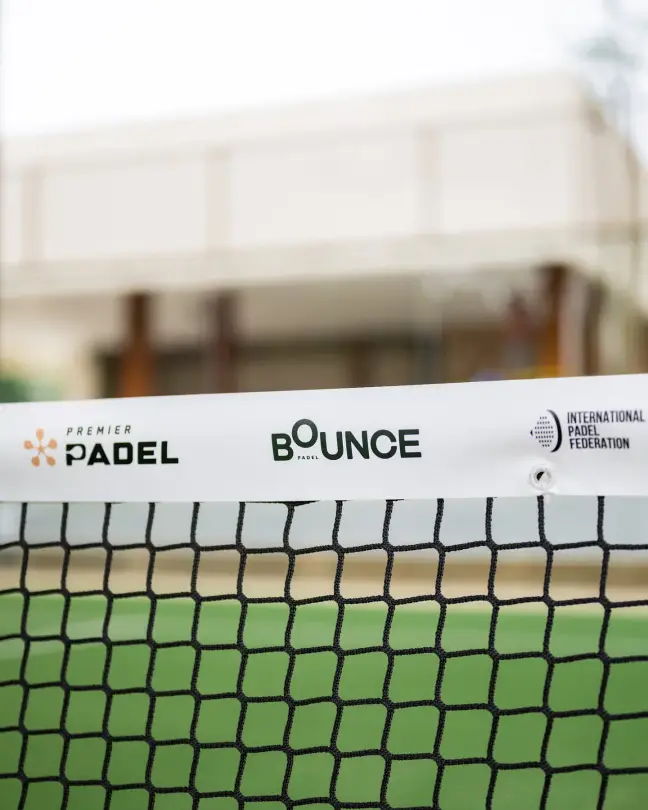 Net band with the Bounce logo