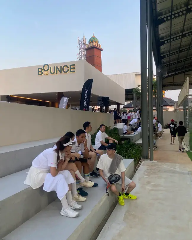 Spectators on the tribune